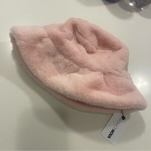 Fashion Nova’ Blush Faux Fur Bucket Hat